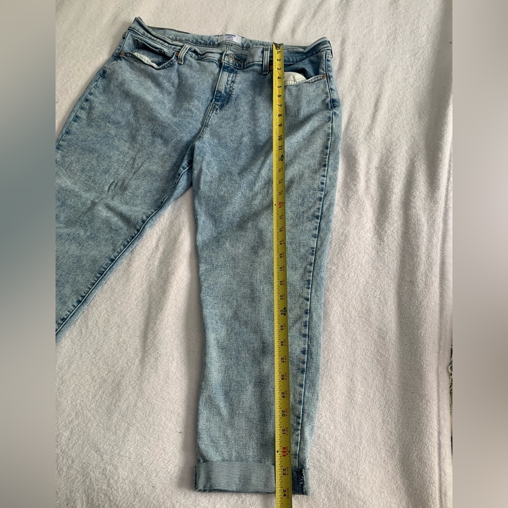 Denizen from Levi’s Cropped Boyfriend Jeans Size 14 Vintage Inspired Stretchy - Picture 8 of 15